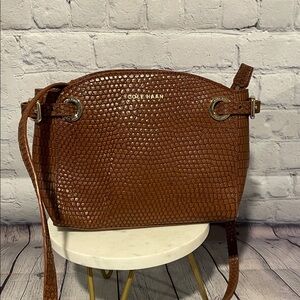 Cole Haan Textured British Tan Crossbody Bag